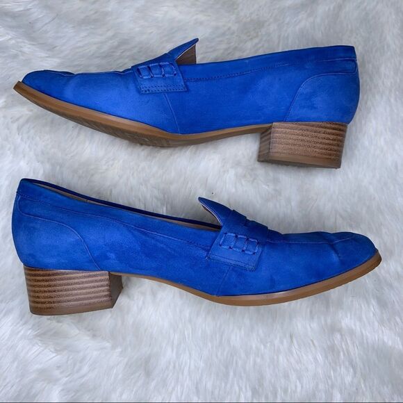 Sz 38 Cobalt Blue Pretty Loafers by Le Saunda - Picture 8 of 9